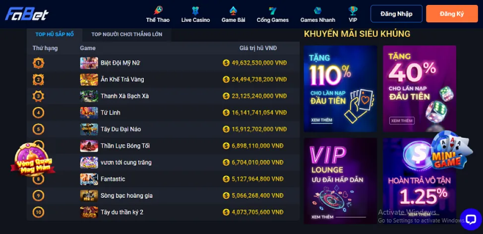 Chương trình VIP vic88 app